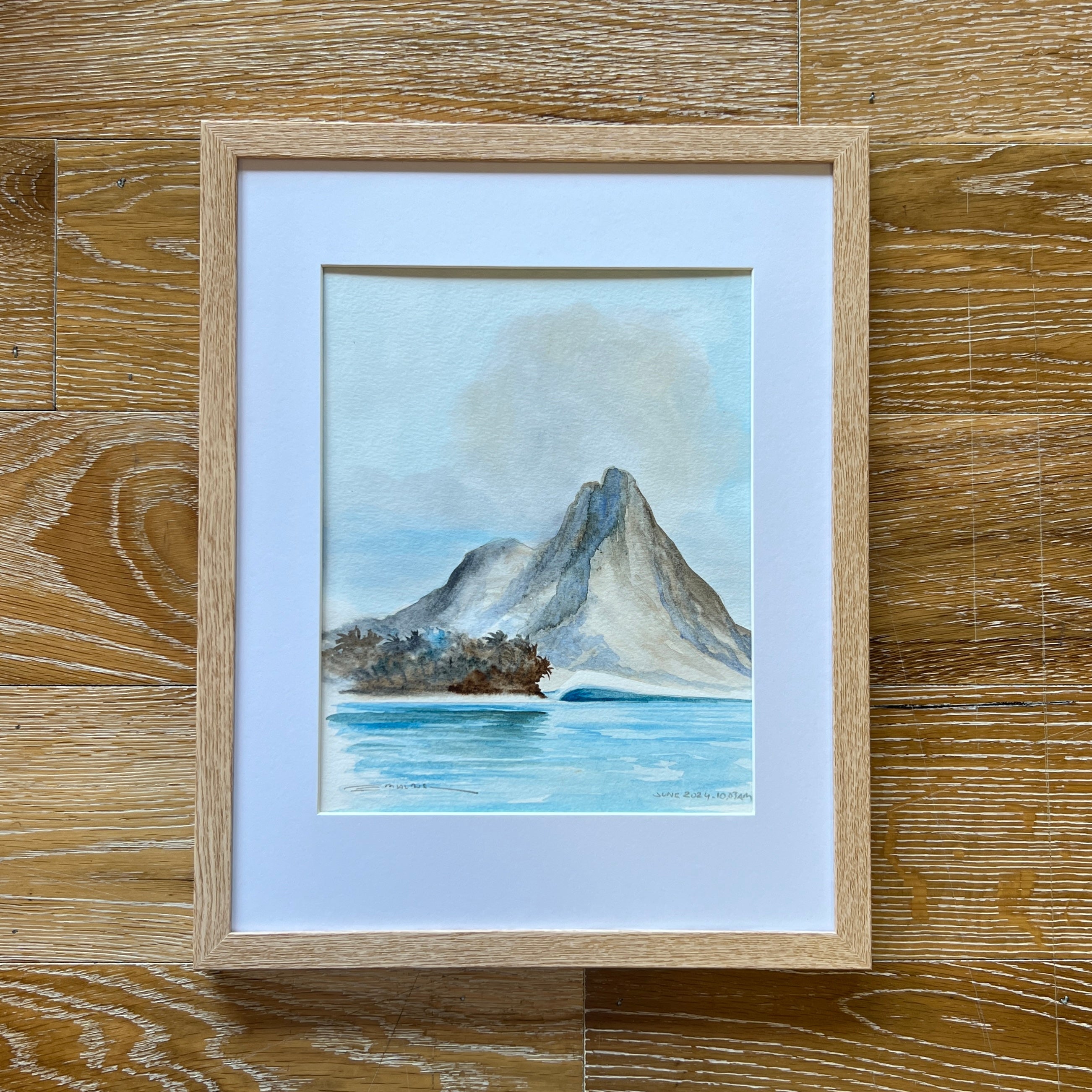 Framed Original Watercolor Drawing 11