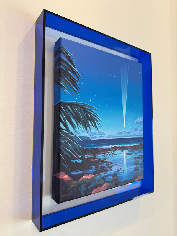 "COMET OVER SHARKS COVE" Framed Original Painting