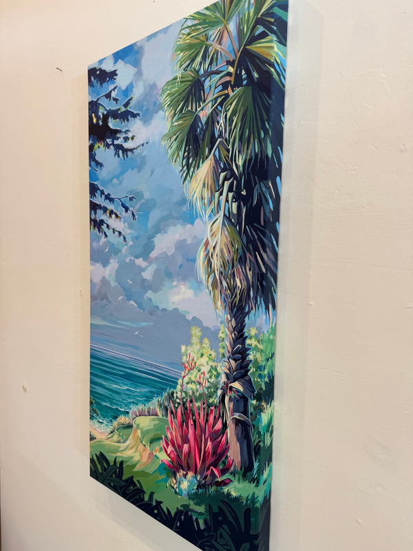 "Surf Check at Diamond Head" Original Painting