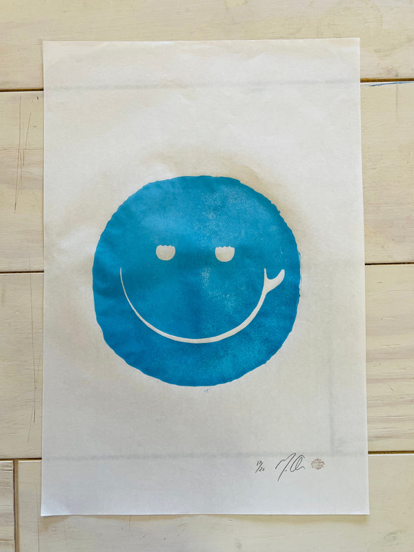 Surf Smile Block Print Version Limited Edition 20