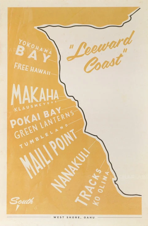 OAHU LEEWARD MAP