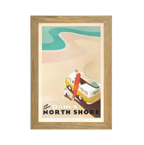 SEE OAHU'S NORTH SHORE -フレーム付き