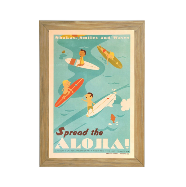 SPREAD THE ALOHA -フレーム付き