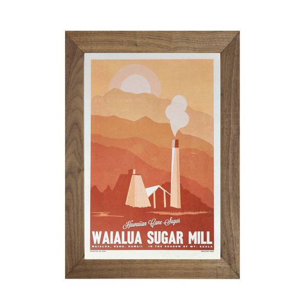 WAIALUA SUGAR MILL -フレーム付き