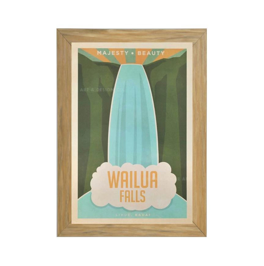 WAILUA FALLS -フレーム付き