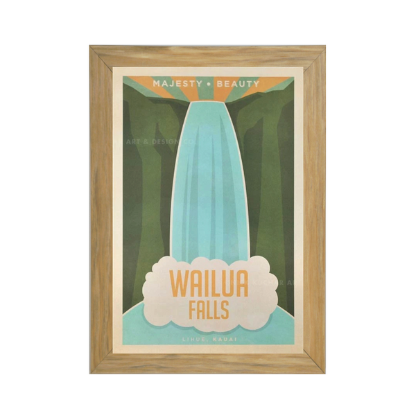 WAILUA FALLS -フレーム付き