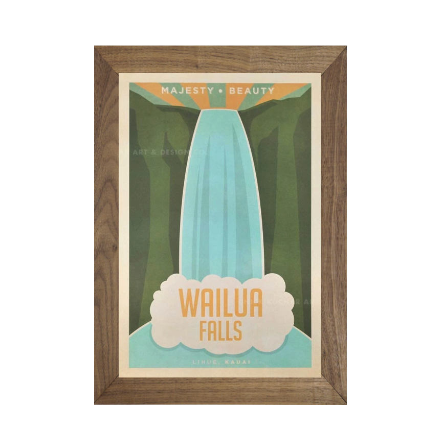 WAILUA FALLS -フレーム付き